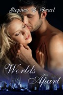 Worlds Apart book cover - paranormal, modern fantasy, romance novel
